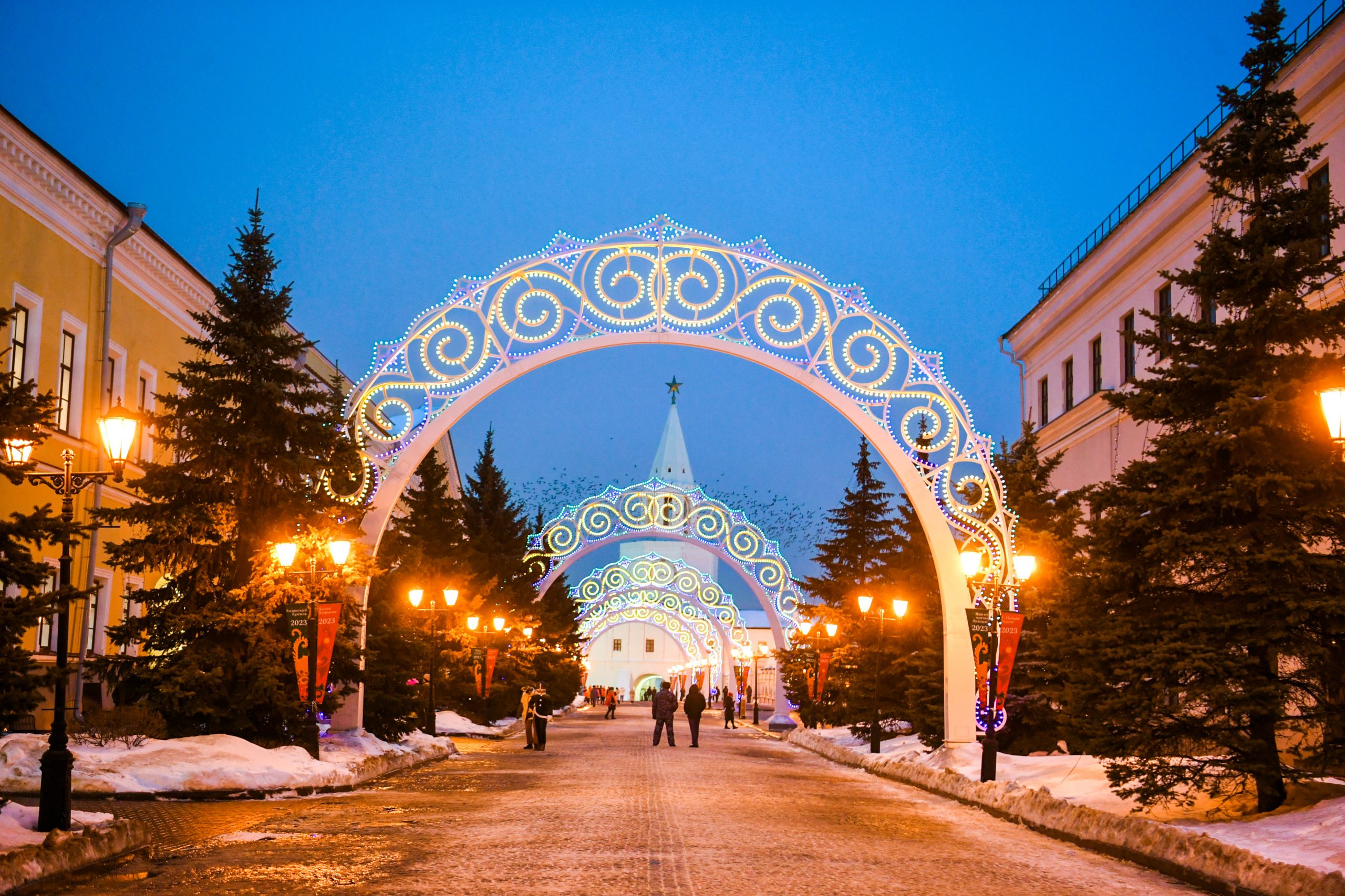 Новый год ночь Кремль Казань