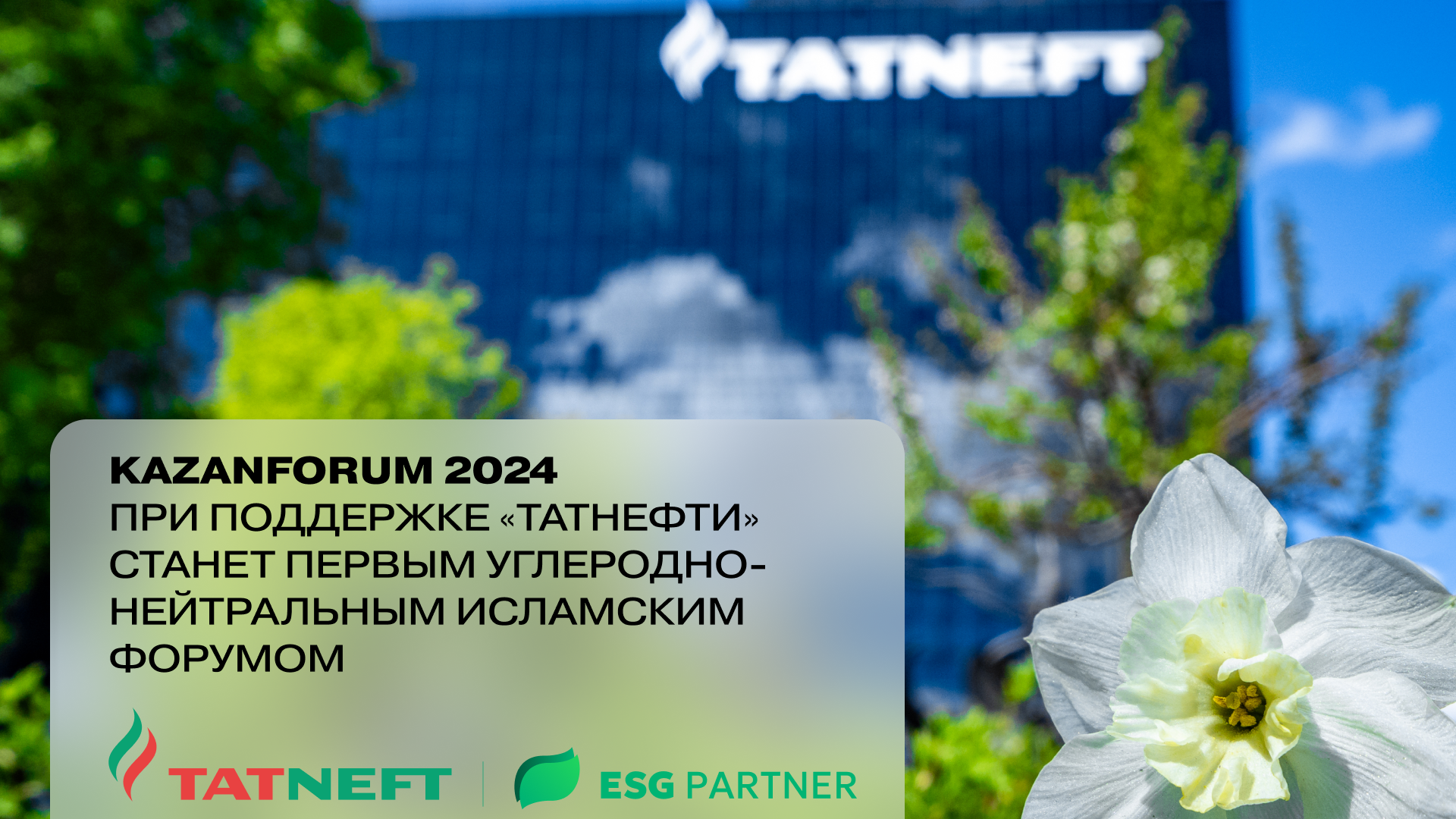 KAZAN FORUM при поддержке компании «Татнефть» станет первым  углеродно-нейтральным исламским форумом — Татцентр.ру