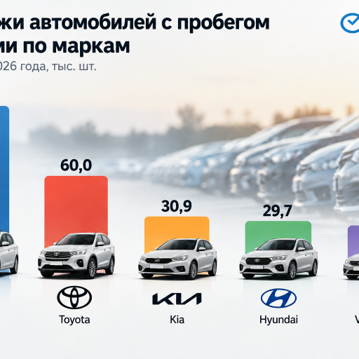 Инфографика: продажи автомобилей с пробегом в России достигли максимума с начала года